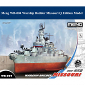 Сборная модель Американский линейный корабль Missouri (BB-63) (карикатура, сборка без клея для детей)