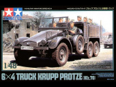 Машина 6х4 Krupp Protze (Kfz.70), металлич.шасси,8 фигур, 3 вар-та декалей.