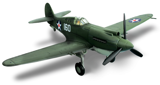 истребитель Curtis-Hawk P-40B, (Пёрл-Харбор, 1941)
