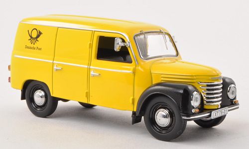 IFA Framo V901/2 фургон "почта ГДР" 1954 Yellow/Black