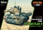 Игрушка сборная Британский танк A12 Matilda II (карикатура, сборка без клея для детей)