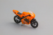 Игрушка спортивный мотоцикл №68,оранжевый, 9 см, 1:24