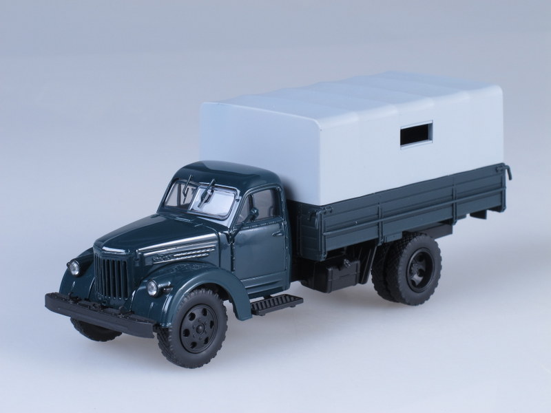 Уральский грузовик ЗИС-355М с тентом (т.зеленый)