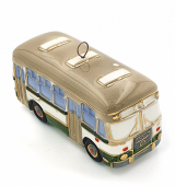 Елочная игрушка Автобус Лиаz с зеленой полосой