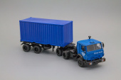 Камский грузовик 54112 контейнеровоз Почта, синий