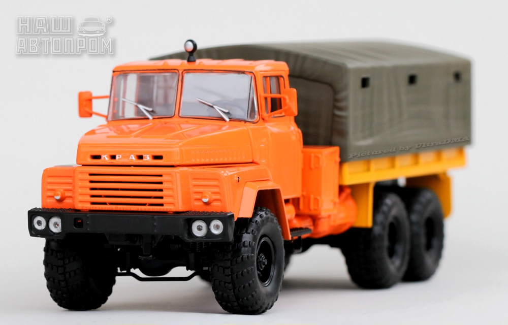 КРАЗ 260 бортовой с тентом (1979), оранжевый