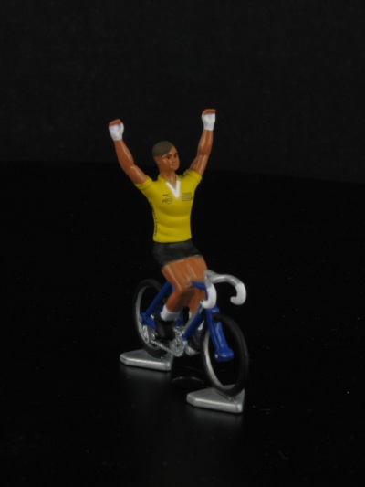 Cycliste Maillot Jaune