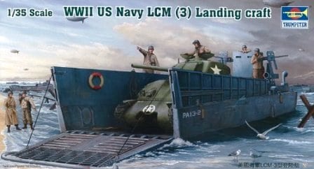 Сборная модель WWII US Navy LCM (3) Landing