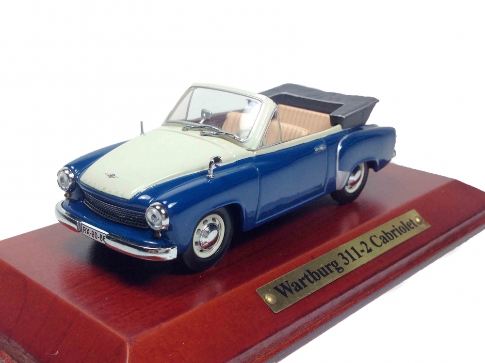 WARTBURG 311-2 Cabriolet, blue / cream