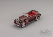 Московский автомобиль 102 кабриолет - 1938 г. для PB Scale Models (вишневый)