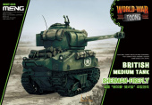 Сборная модель Британский средний танк Sherman-Firefly (карикатура, сборка без клея, для детей)