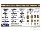 Сборная модель Modern British Army Weapon & Equipment Set