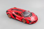 Lamborghini Sian, красный, 280х120 мм. 1:18