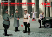 Сборная модель Германская дорожная полиция II МВ (5 фигур)