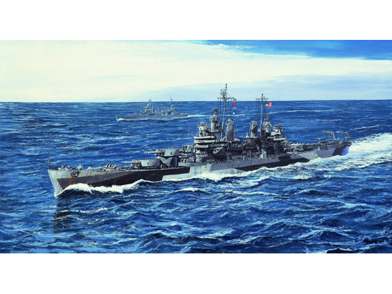 Сборная модель Американский тяжелый крейсер USS PITTSBURGH CA-72