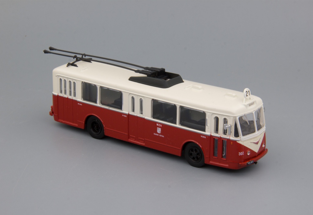 Троллейбус VETRA VBRH, Kultowe Auta спецвыпуск, красный / белый