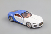 Bugatti Atlantic 2020, бело-голубой, 200х85 мм