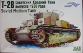 Сорная модель 1:35 Советский средний танк Т-28 выпуска 1936 года