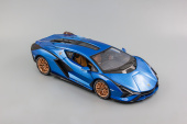 Lamborghini Sian, синий, 280х120 мм. 1:18