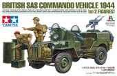 Сборная модель Английский SAS Commando Vehicle 1944 с двумя фигурами