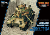 Сборная модель Немецкий средний танк PzKpfw V Panther (карикатура, сборка без клея для детей)