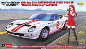 52344-Автомобиль с фигуркой девушки Wild Egg Girls LAMBORGHINI MIURA P400 SV  “Mikumo Shiranagi” w/FIGURE