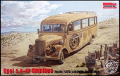Сборная модель Немецкий автобус Opel Blitz Omnibus (model W.39 Ludewig-built, late)