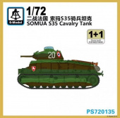 Сборная модель SOMUA S35 Cavalry Tank 1+1 Quickbuild