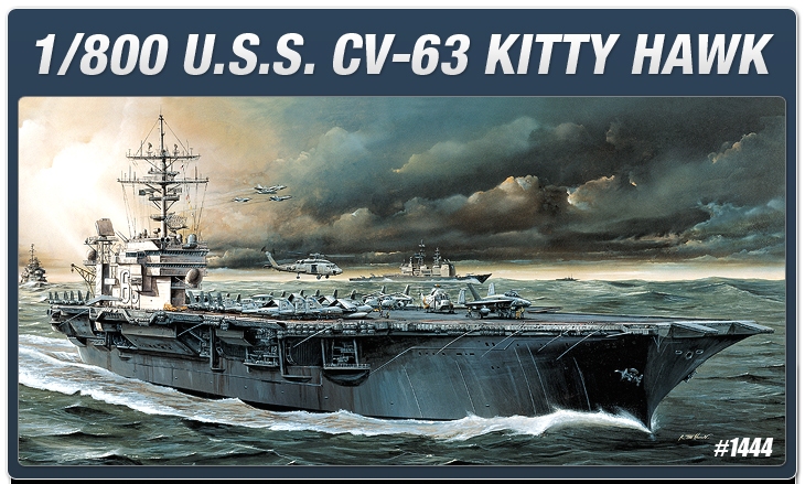 Сборная модель корабль Uss CV-63 Kitty Hawk