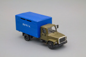 Горький-3307 фургон "Почта", коричневый/синий