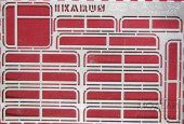 Фототравление набор рамок форточек для Икарус-556 (Modimio)