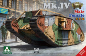 Сборная модель Британский тяжелый танк Mk.IV 2 в 1( Спецвыпуск с новой декалью и наборными рабочими гусеницами)
