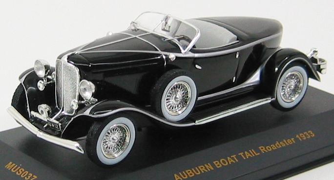Auburn Boat Tail Roadster 1933 Black / Silver