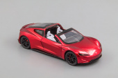 Tesla Roadster, красный, 195х85 мм