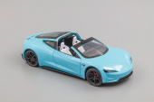 Tesla Roadster, голубой, 195х85 мм