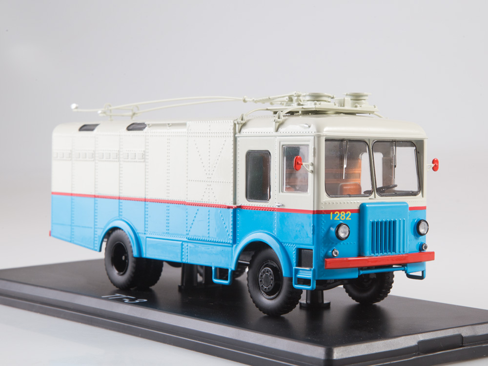Грузовой троллейбус ТГ-3 (бело-голубой)