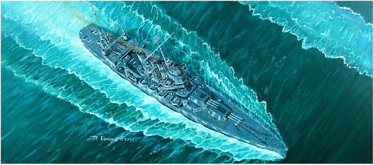 Сборная модель USS Vincennes (CA-44)