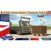 Сборная модель British Ammo Boxes & Transport Trailer