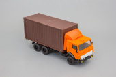 Камский грузовик-53212, контейнер, оранжевый/коричневый, спойлер