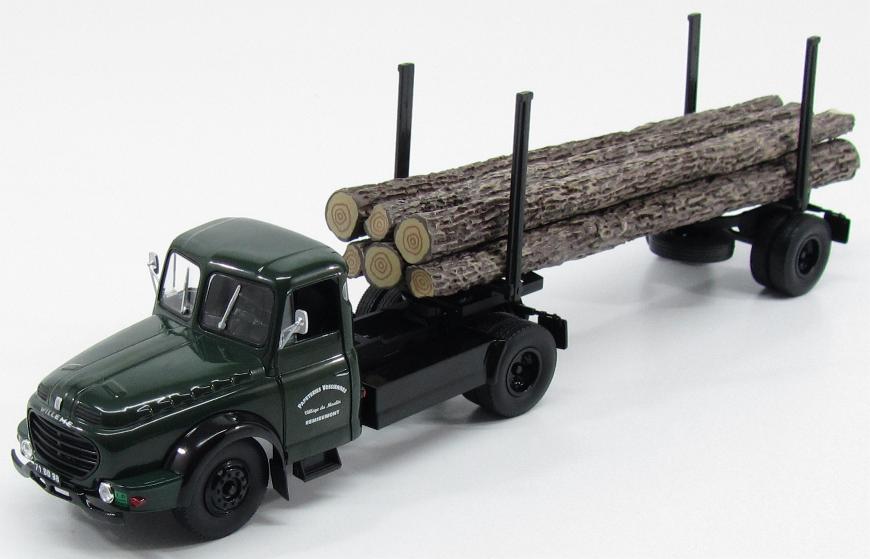 Willeme LD610 Fardier Wood Transporter (лесовоз) 1956 Dark Green/Black