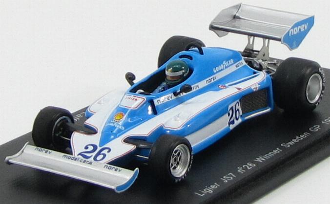 Ligier JS7 #26 Winner Sweden GP 1977 Jacques Laffite