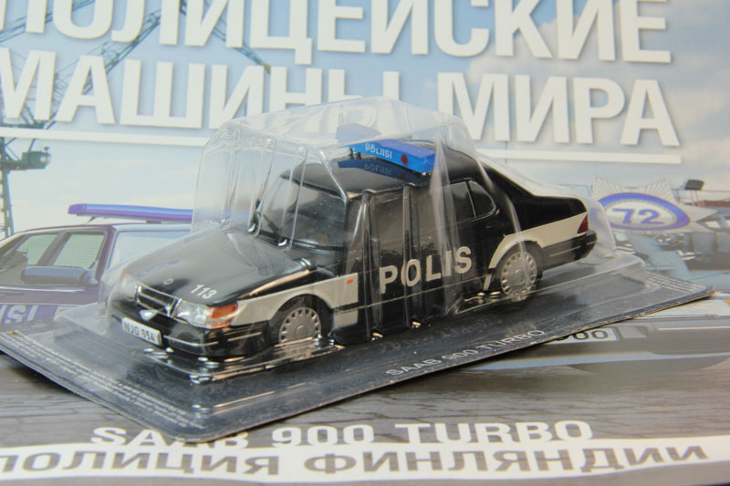 (Полицейские машины мира №72) - SAAB 900 Turbo - Полиция Финляндии