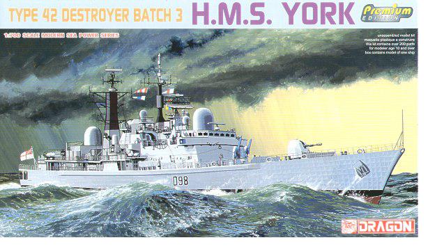 Сборная модель Ракетный крейсер HMS York (тип 42 Batch 3/кл. Sheffield)