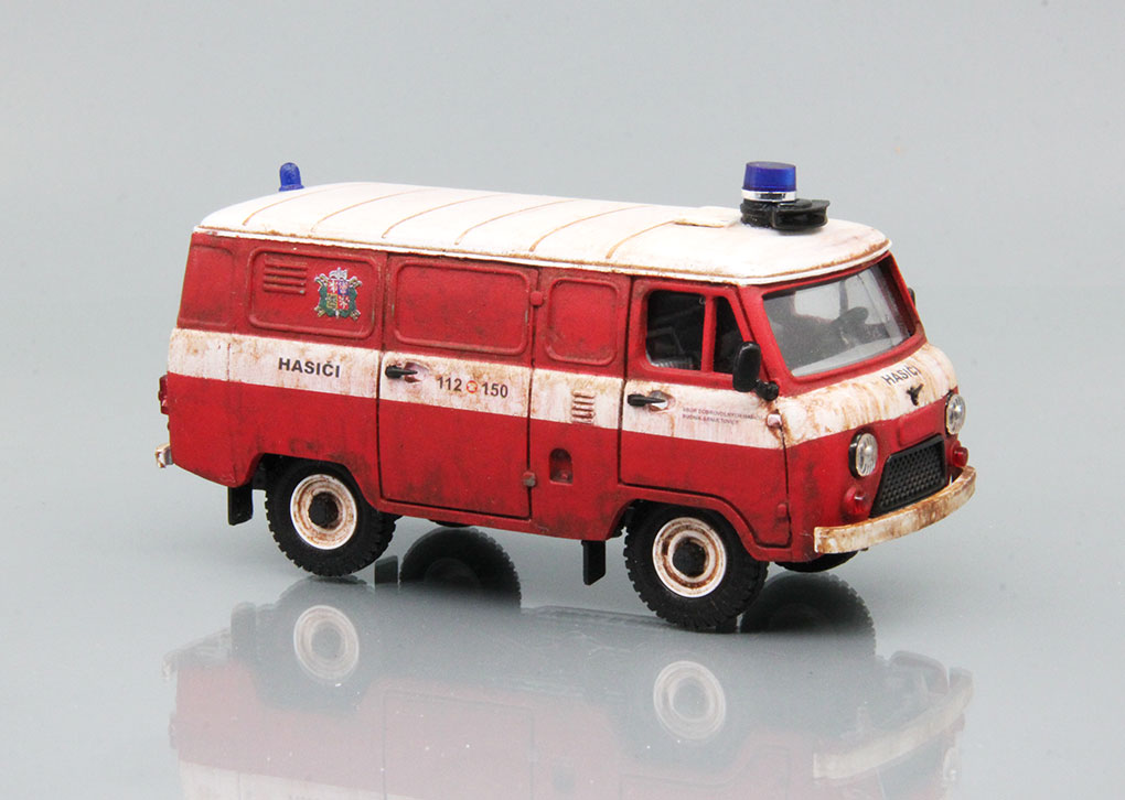 Уаз-3741 пожарный (Словения) Hasici (с элементами старения)
