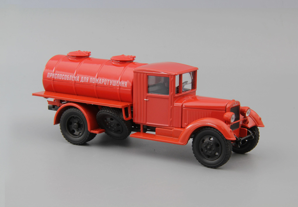 Пожарная автоцистерна УралЗИС-355 АЦ, красный
