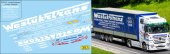 Транспортная компания Westukravto (синий прицеп белый тягач) 