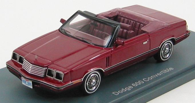 Dodge 600 Convertible 1984 Red Metallic