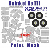 Окрасочная маска на остекление He-111 