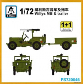 Сборная модель JEEP Willys MB + trailer