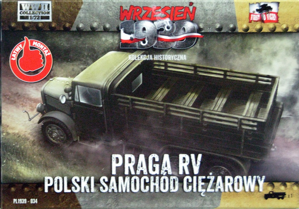 Сборная модель Чехословацкий грузовой автомобиль Praga RN (без тента).